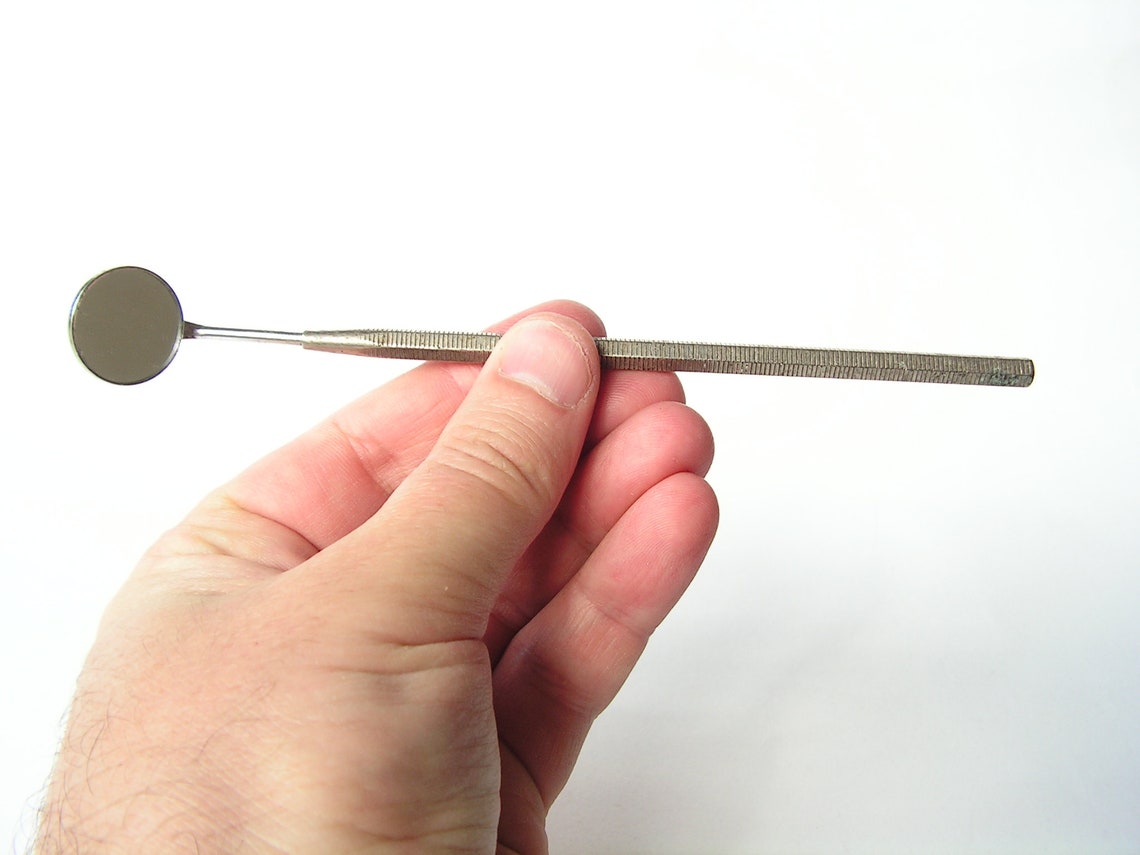 Dentist Mirrors Marked Set of 2 Mirrors Vintage Dentist Tools Etsy