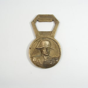 Vintage opener Napoleon, Bottle golden opener Paris Souvenir, France Brass Beer Opener, Bottle Cap Opener Eiffel tower, Bar Accessory