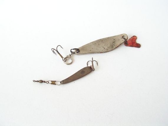 Vintage Fishing Lure, Set of 2 Fishing Lures, Old Metal Fishing Lures With  Hooks, Fishing Accessories, Fisherman Gift -  Canada