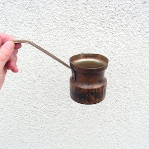 Vintage Copper Coffee Jug 1950s Hand Hammered Copper Turkish Coffee Pot Copper Jug Hand Made Vintage Handcrafted Copper Ware