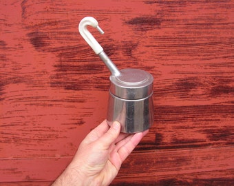 Cafetera vintage 1950s Antigua cafetera móvil desmontable Pequeña cafetera de aluminio camping cafetera Espresso pot cafetera Decoración rústica