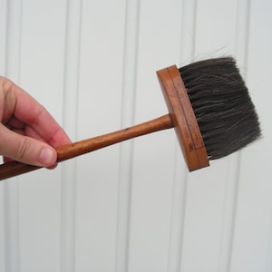Pincel grande para pintar años 60, Pincel de pátina vintage con pelos negros, Materiales de arte, Herramientas de pintor, Pincel de artista