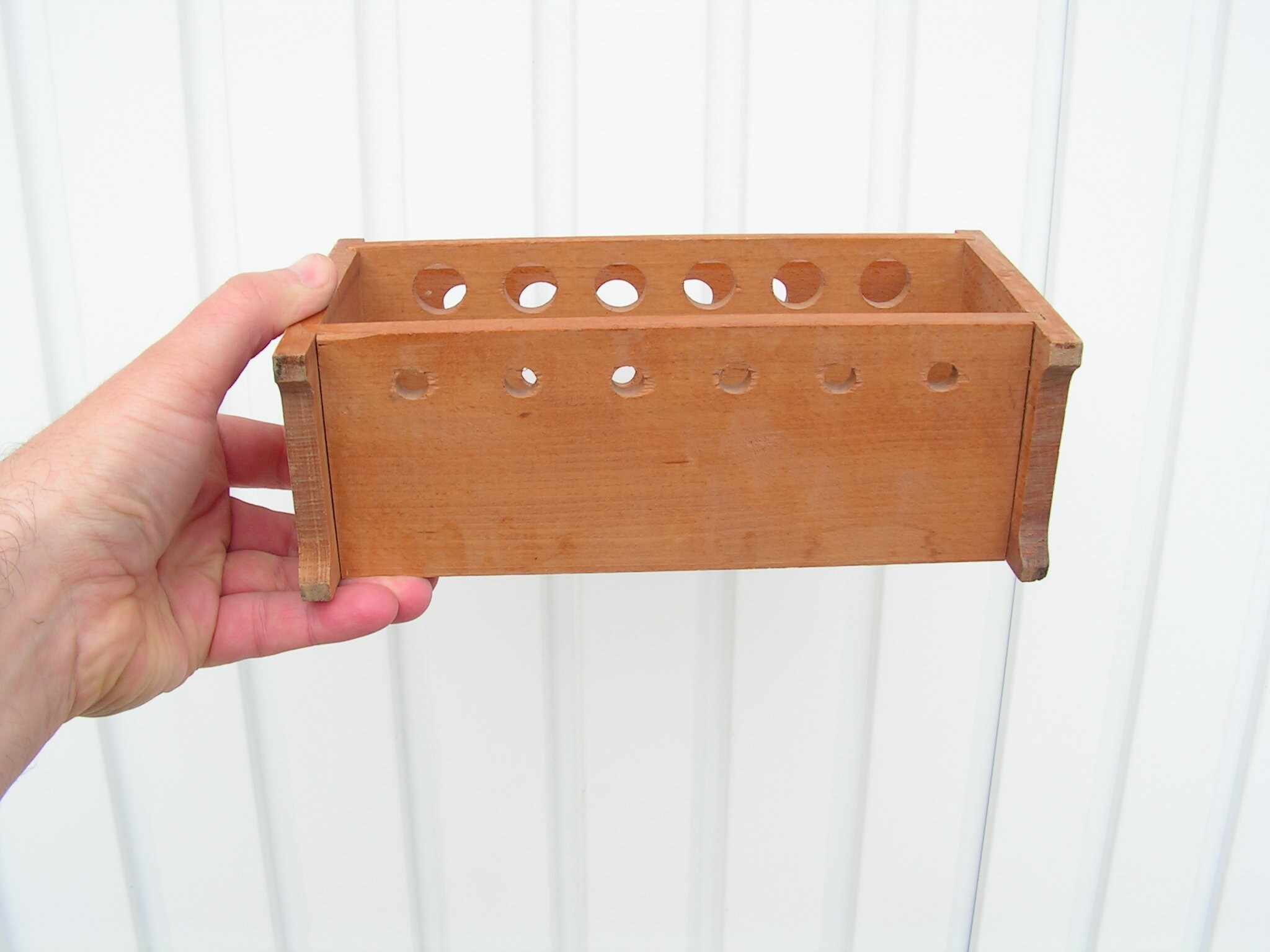 Wooden Lab Rack 1960s Test Tube Holder Vintage Lab Equipment Etsy