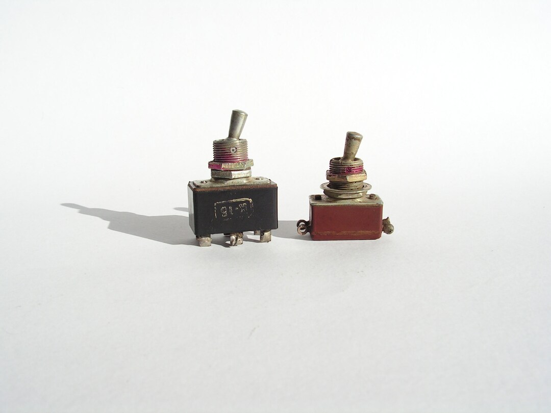 Vintage On/off Toggle Switch, Set of 2 Vintage Switches, Old Electrical ...