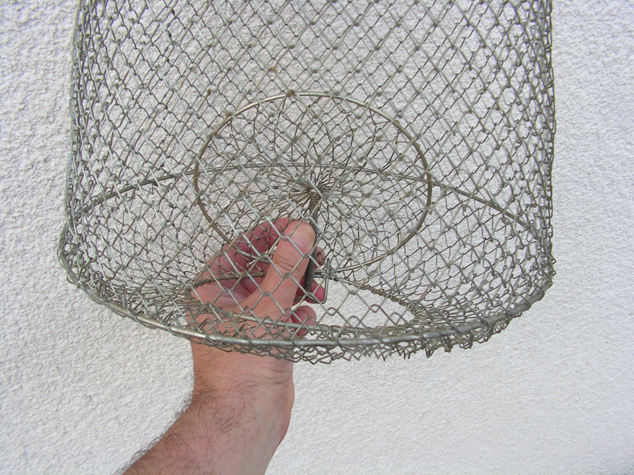 Large Wire Basket Fish Net Trap Fishing Keep Net Wire Mesh Etsy UK