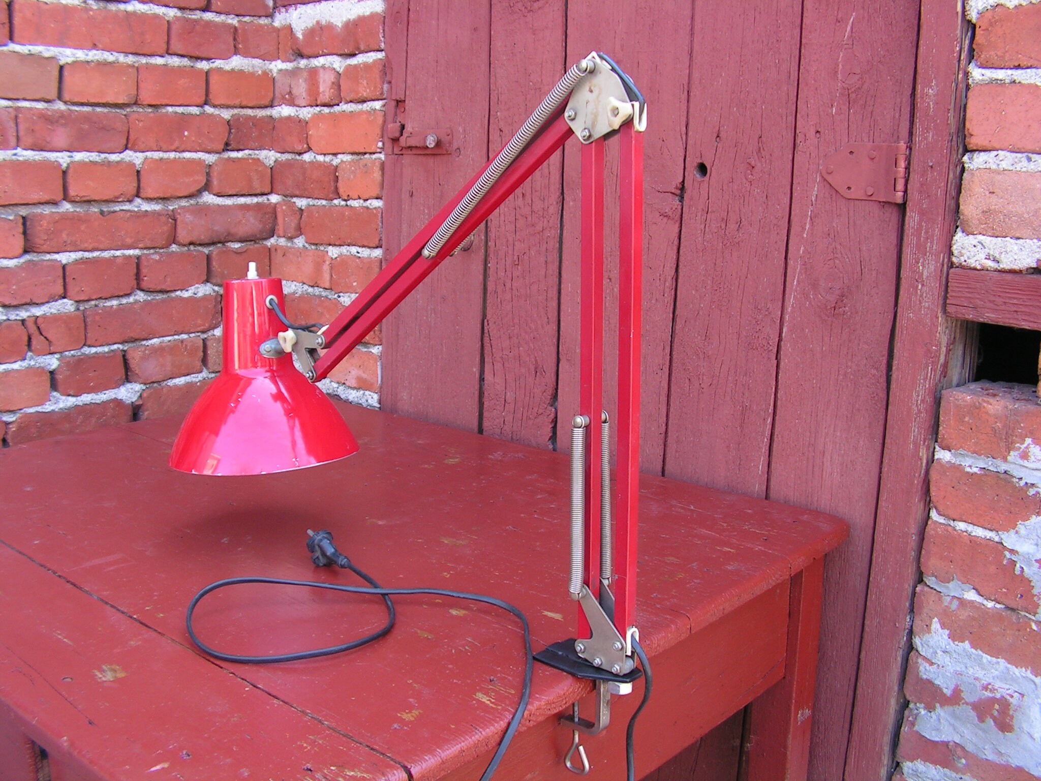 Adjustable Lamp Drawing Metal Lamp Industrial Red Lamp Etsy Singapore