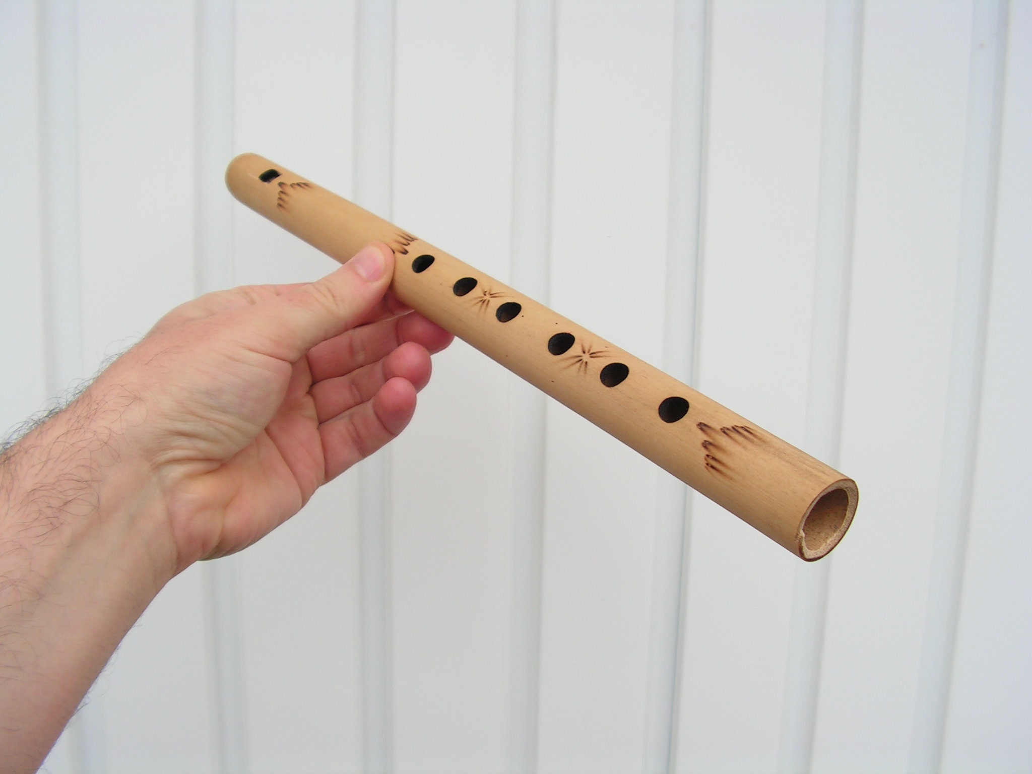 Vintage Wooden Flute Whistle Simple Flute Wood 7 Holes Wooden Etsy