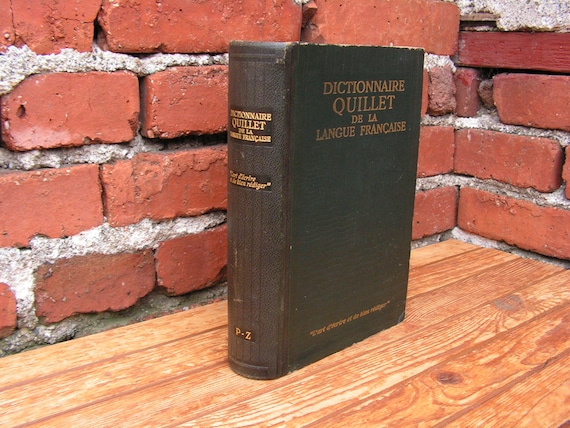 Dictionnaire français, Vocabulaire d'interprétation P-Z, Livre antique, French antique book, French dictionary, 1940 book, Classic book