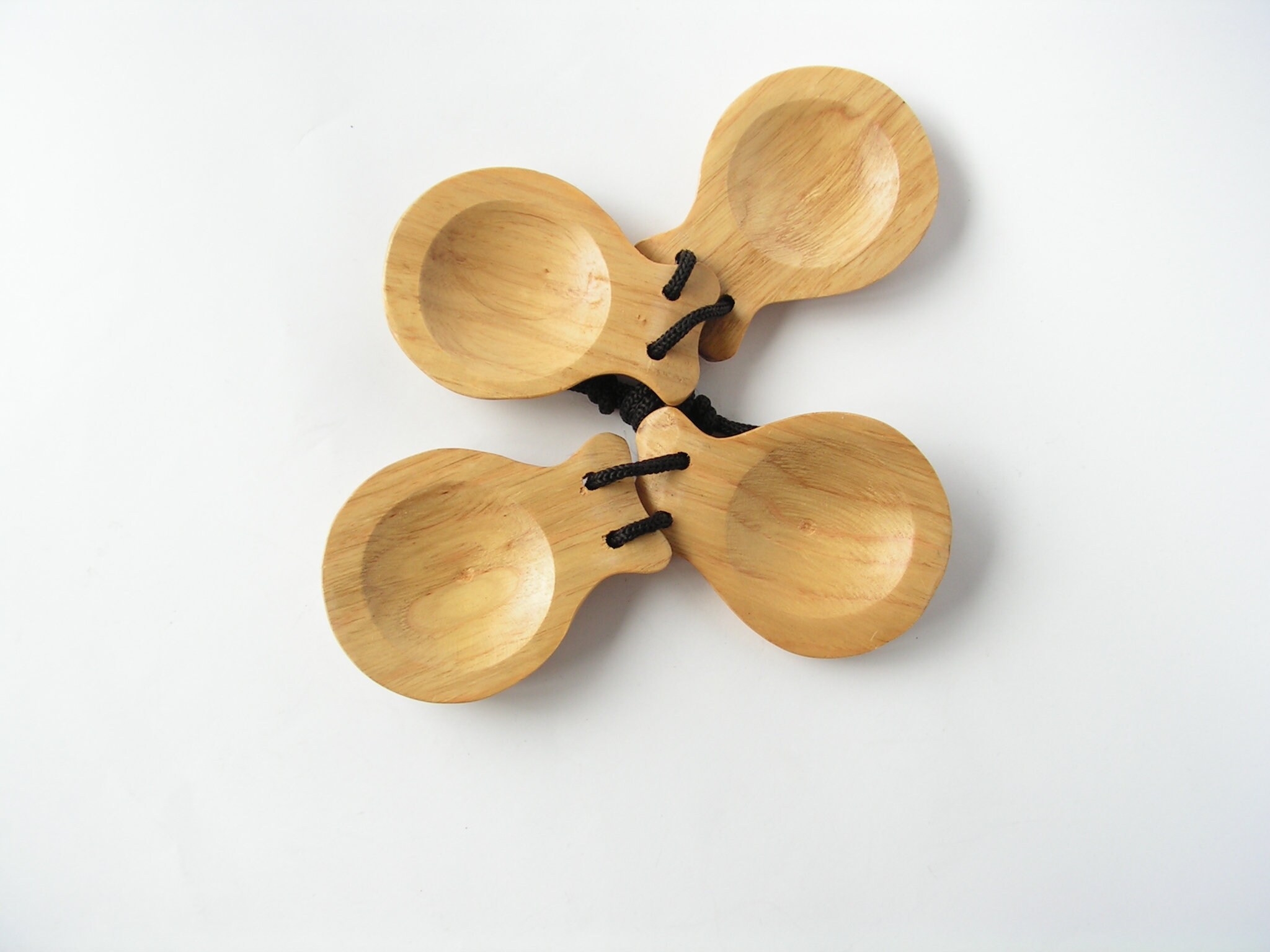 Vintage Complete Set Castanets, Handmade Flamenco Wood Castanets ...