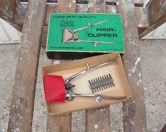 Hair Clipper, German Beard Clipper, Barber Accessories, Hair Trimmer, Manual Clippers, Vintage Barber Tool, Hair Trimmer with box