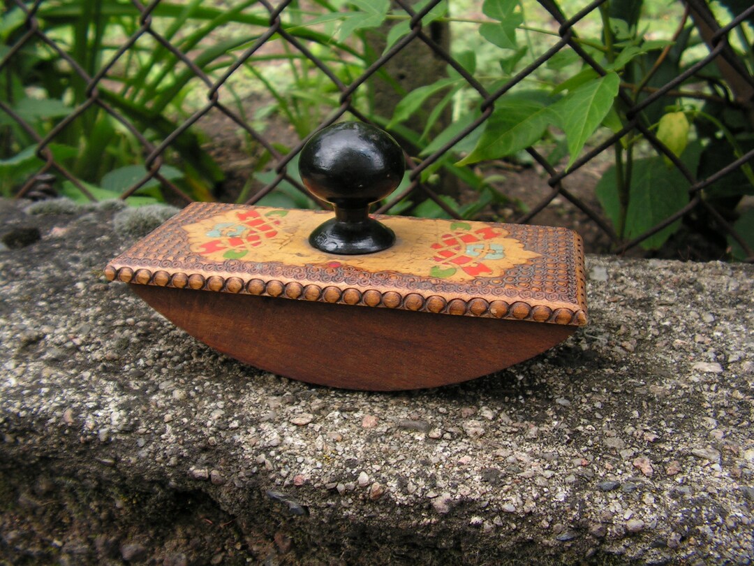 Vintage Desk Blotter, Wooden Blotter, Rocking Ink Blotter, Ink Dryer