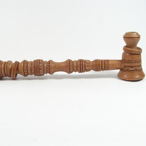 Pipe Never Used Vintage lovely wooden handmade pipe NOS Tobacco Hand carved lovely pipe Retro Decorative collector&#39;s pipe Gift for Smokers