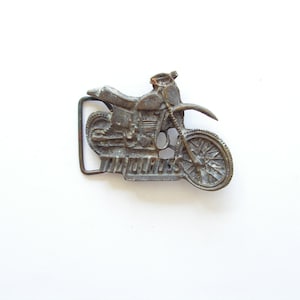 Vintage Motor Bike Belt Buckle, Motorcycle belt buckle, Metal buckle belt Motocross, Distressed buckle belt, Souvenir motor sports