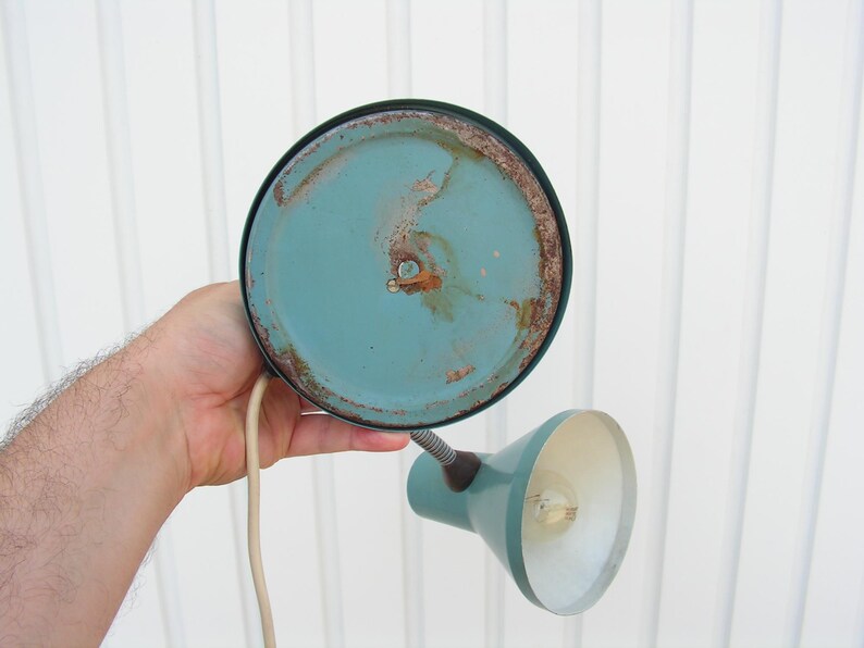 Blue Metal Lamp Table Lamp Adjustable Lamp Articulated Desk Lamp