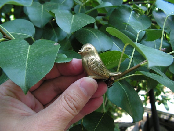 アンティーク真鍮製鳥の置物、1920年代の金属製動物 - Etsy 日本