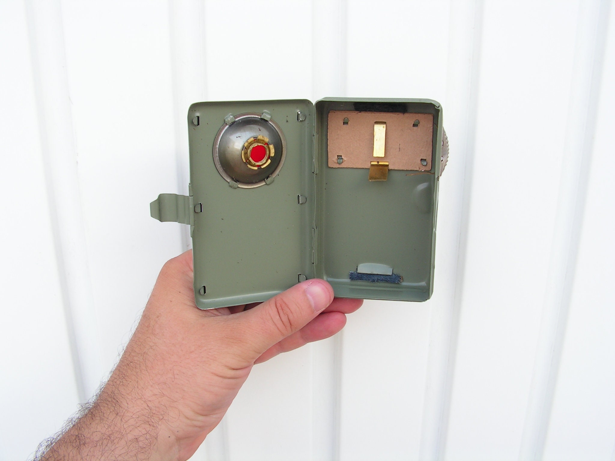 Vintage Military Flashlight NEVER USED, Army Signal Three Color