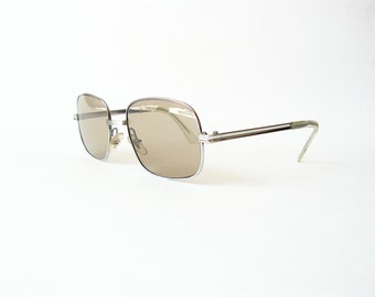 Men Polish sunglasses OPTA Retro distressed aviator sunglasses Vintage pilot glasses Poland Sunglasses green lenses Oversize sunglasses