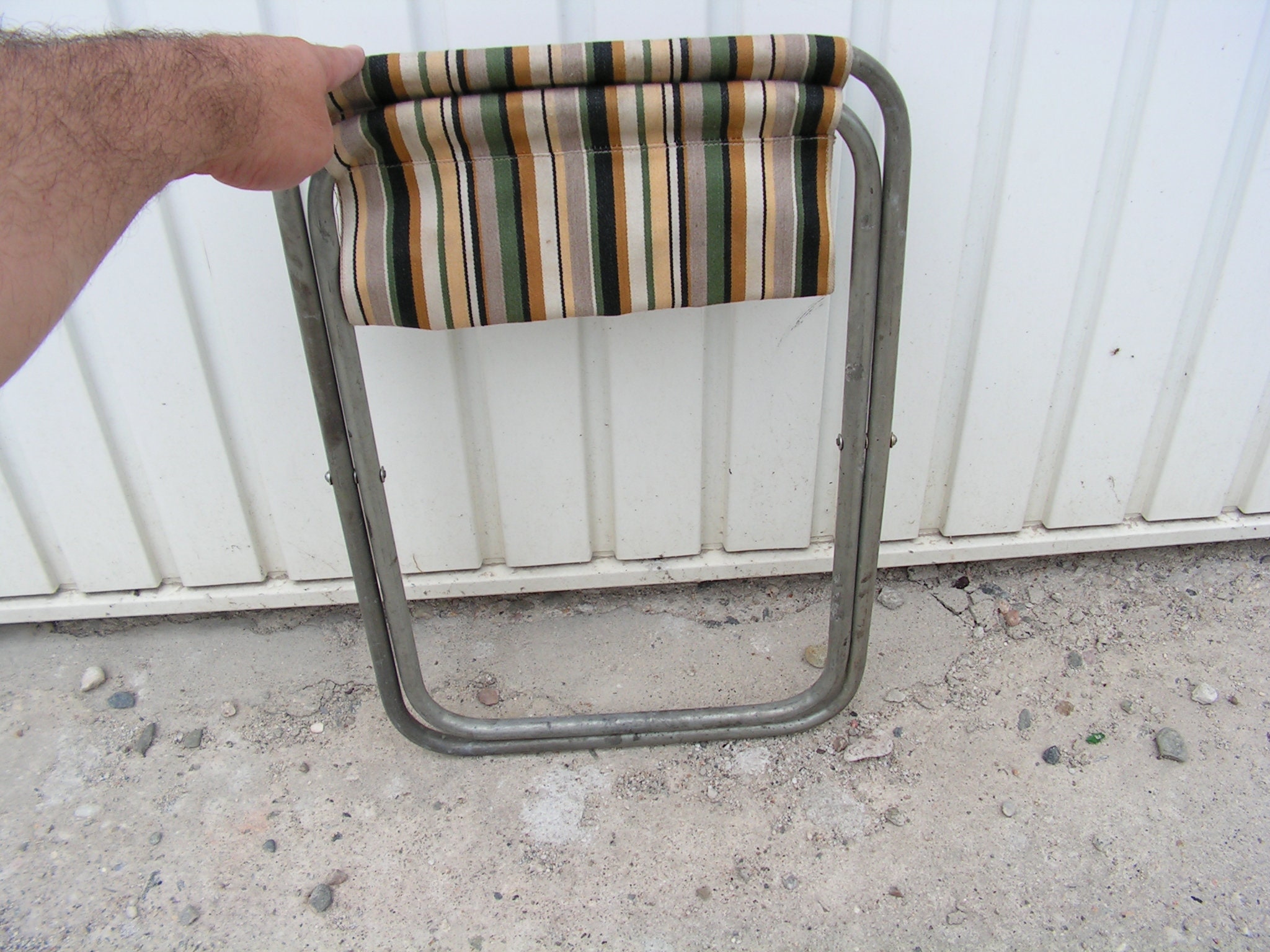 Chair , Fishing Chair , Camping Chair , Compact Small Chair , Vintage Folding  Chair 