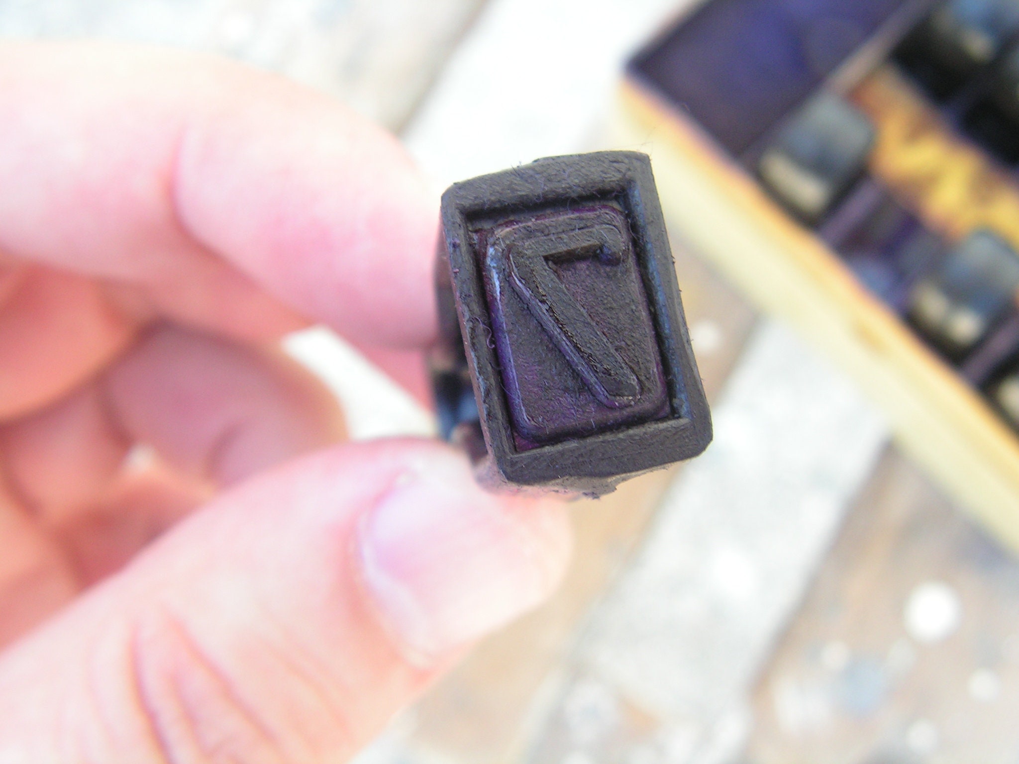 Vintage Numbers Stamp Set, Plastic Number Stamps, Numbers 0 - 9 Plastic ...