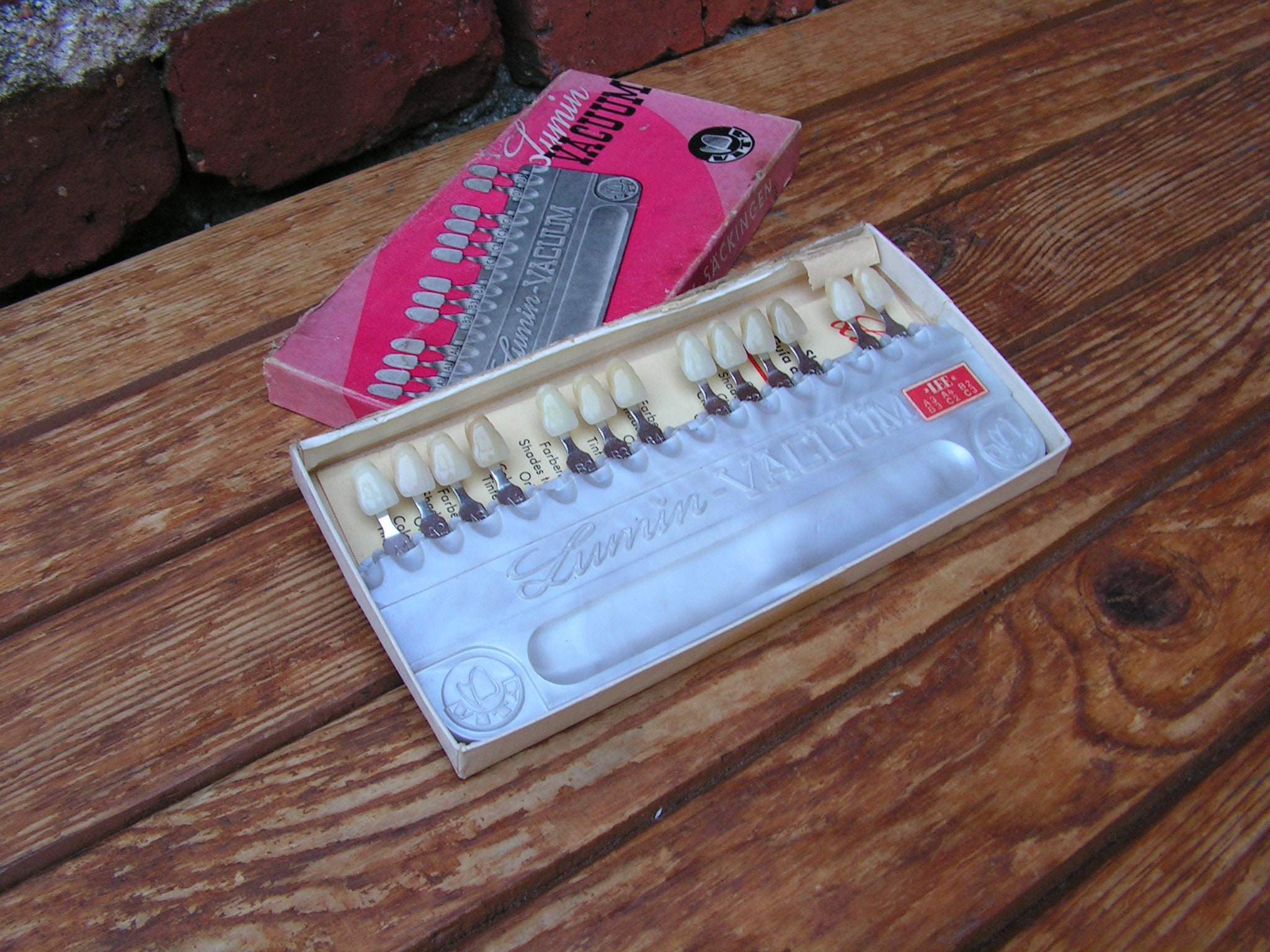 German Dental Shade Guides Dentist Tool Vintage Dental Shade Etsy