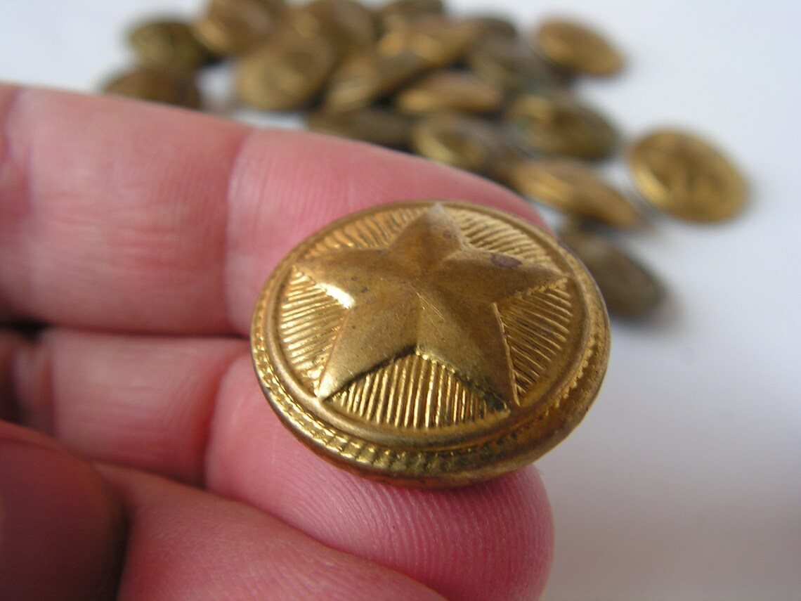 Set of 35 Vintage Military Metal Buttons With USSR Star Army - Etsy