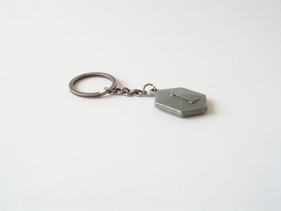Keychain metal Number 1, Vintage keychain, Key ho… - image 6