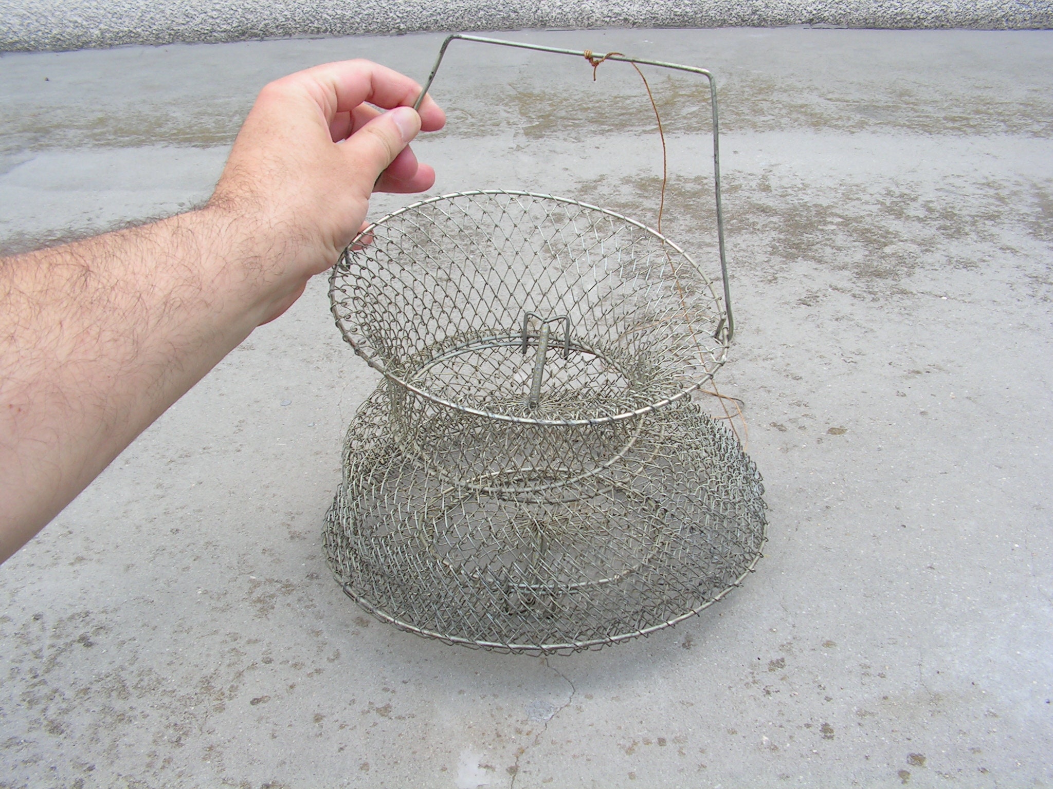 Large Wire Basket Fish Net Trap Fishing Keep Net Wire Mesh Etsy UK