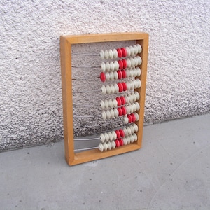 Vintage ábaco madera rusa abacus bolas de plástico wooden abacus oficina decoración rústica vieja escuela calculadora vieja ábaco madera calculadora de ábaco abacus