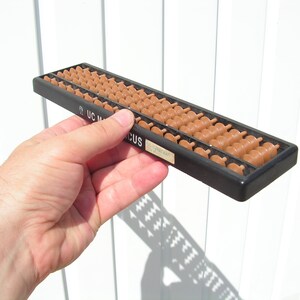 Vintage plastic abacus, Retro school abacus, Primitive Calculator, Old Abacus, Oriental calculator, Children abacus, Office Decor