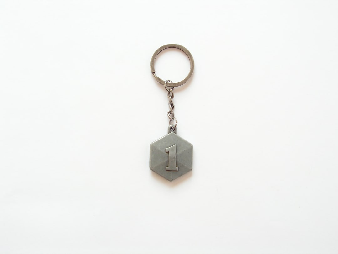 Vintage Number 1 Metal Keychain, Retro Key Holder - Etsy