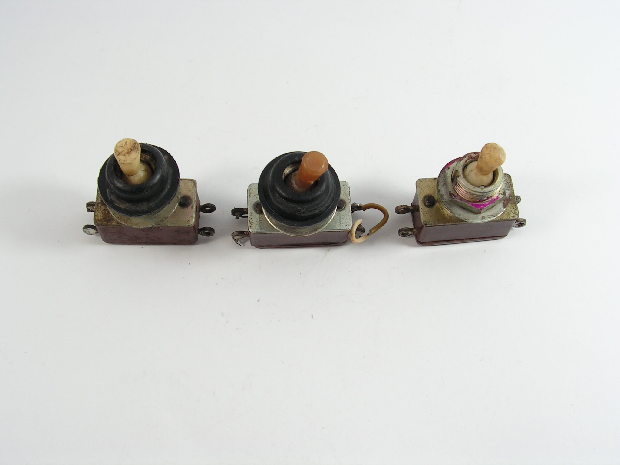 Vintage On/off Toggle Switch, Set of 3 Vintage Switches, Old Electrical ...
