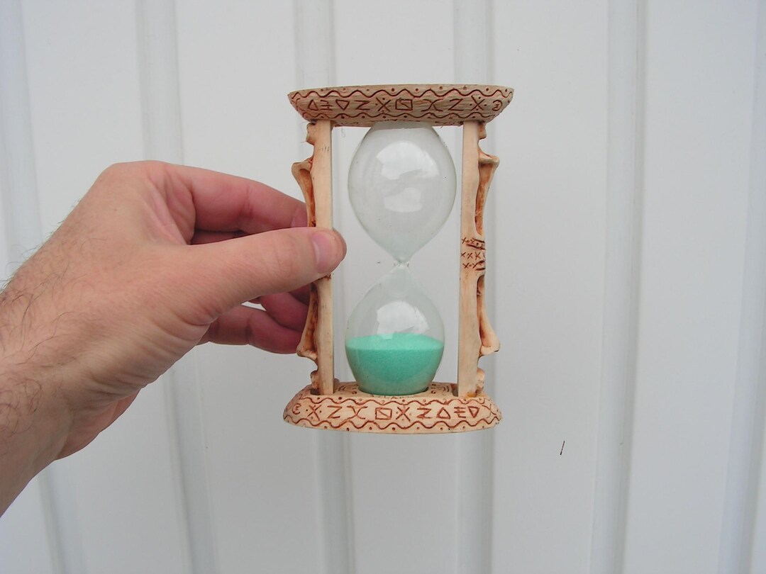 Vintage Oval Resin Hourglass Glass Timer Sand Clock - Etsy