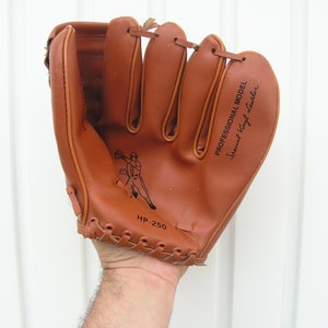 Vintage baseball glove professional model HP-250 Textiles mitt Brown baseball glove Hand baseball softball glove Baseball catcher