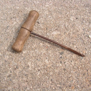 Antique hand drill 1800s century Primitive small tool carpenter Gimlet antique auger Old lovely rust drill Tool woodworking Industrial Decor