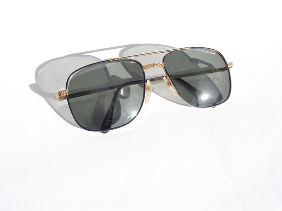 Men sunglasses green lenses POLAROID Retro aviato… - image 4