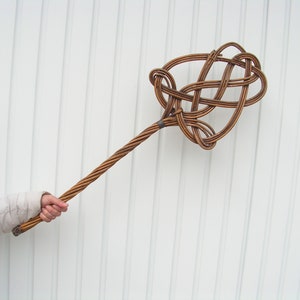 Vintage  wicker beater Rug beater Rattan carpet beater Primitive cleaner tool rug beater Antique beater Rustic home decor