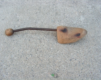 Vintage shoe mold, Wooden shoe form, Old shoe stretcher, Shoemaker display, Wood mold shoemaker, Shoemaker tool, Rustic home decor