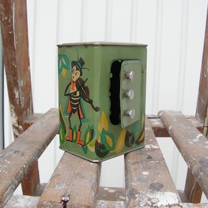 Vintage Blech Spardose Alte Box Münzen Spielzeug Handgemachte Box Bank Sammler Code Box Aufbewahrungsbox Ehrlichkeit