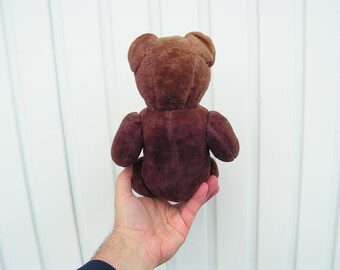 アンティークの茶色のテディベアのおもちゃ、1930年代のコレクターズ