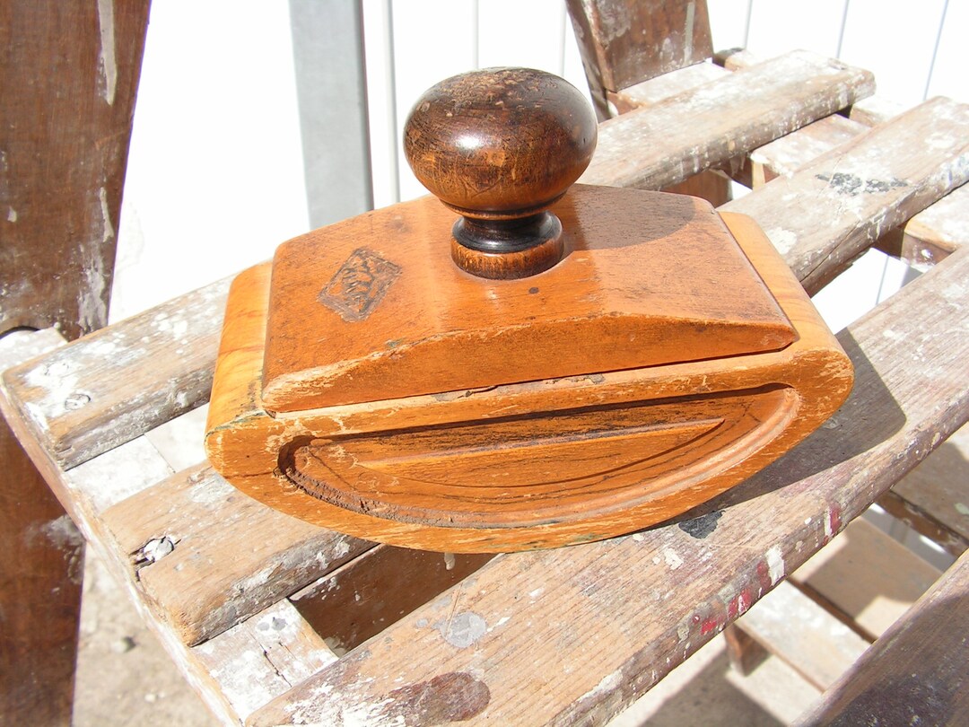 Vintage Desk Blotter HEMUS, Wooden Massive Blotter, Rocking Ink Blotter