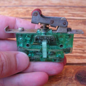 Interruptor mecânico vintage, interruptor com mola, interruptor de alternância, interruptor antigo, peça Steampunk