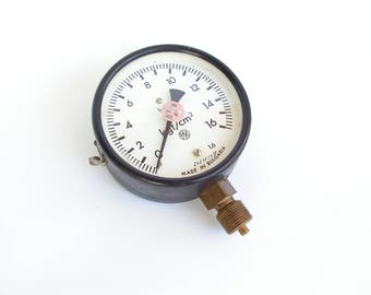 Strumento di misura di pressione di Bulgaria calibro Vecchio manometro Professional vintage manometro aria dispositivo funzionante manometro misure