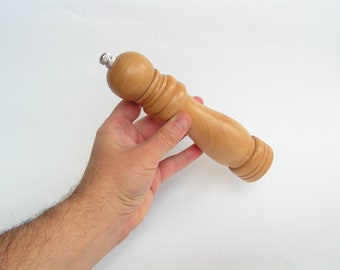 Mechanical Pepper Mill Vintage Working Pepper Mill Wooden Pepper Grinder Teak Pepper Mill Wooden Pepper Mill Manual Spice Mill Herb Grinder