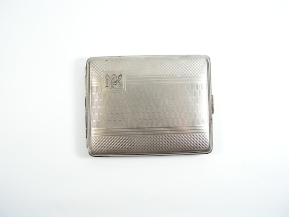 昔のタバコ入り金属ケース タバコケース 金属