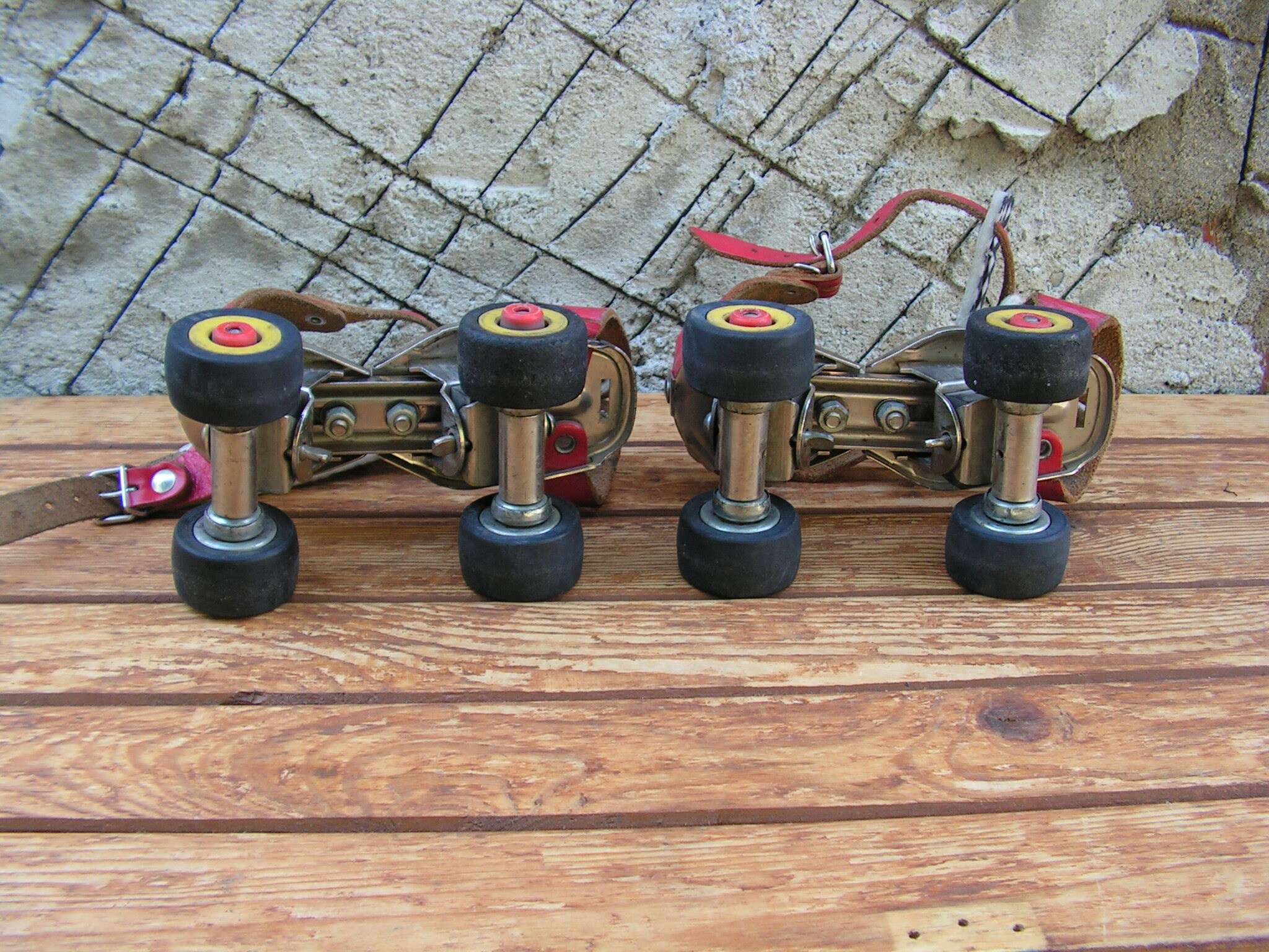 Vintage Adjustable Roller Skates Red Skates Childrens Roller Etsy