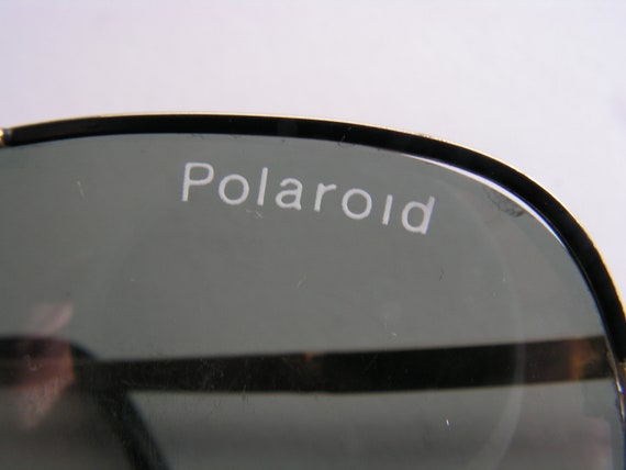 Men sunglasses green lenses POLAROID Retro aviato… - image 9