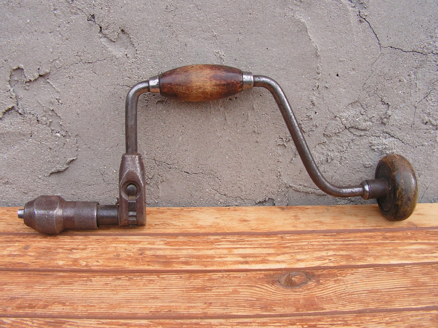 Vintage working hand drill Vintage industrial Vintage tools