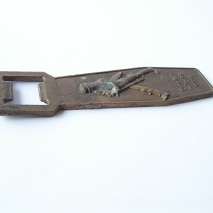 Vintage Brass Johnnie Walker Bottle Opener, Bar Tool Accessory image 2