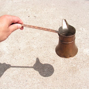 Coffee pot, Copper coffee pot, Hand hammered coffee pot, Turkish coffee maker, Vintage coffee pot, Oriental coffee pot