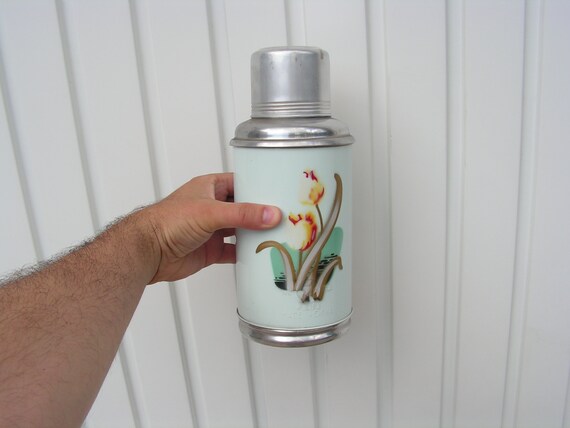 vintage thermos flask retro